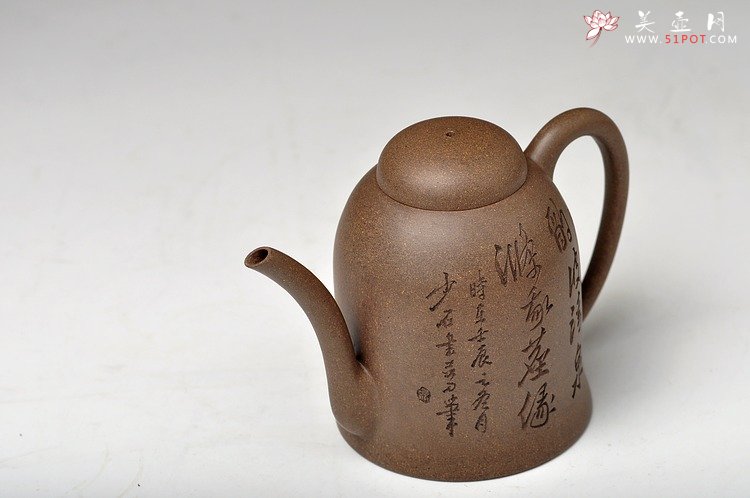 紫砂壶图片：高振宇风格 全手禅曲 清秀俊雅 张听刚装饰 - 宜兴紫砂壶网
