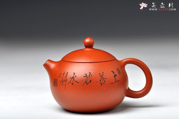 紫砂壶图片：静雅之品 秀气可爱 自品最佳 朱泥小西施 - 宜兴紫砂壶网