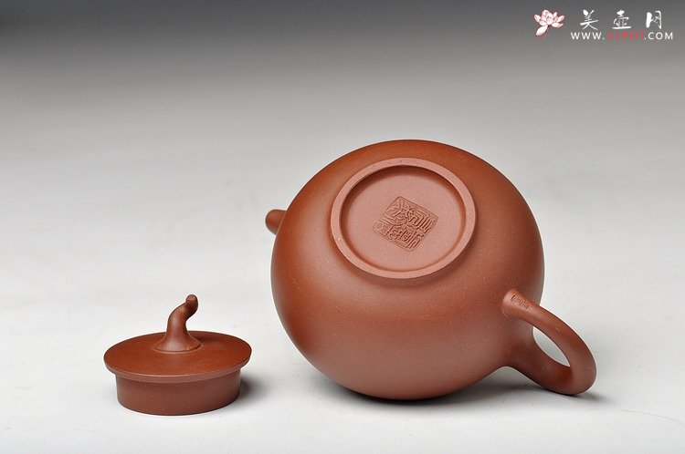 紫砂壶图片：双节特惠之茄瓜 嵌盖处理 实用传统 - 宜兴紫砂壶网