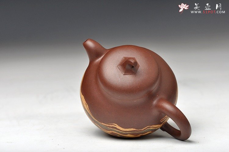 紫砂壶图片：通透绞泥 娇小可爱 茄段 - 宜兴紫砂壶网