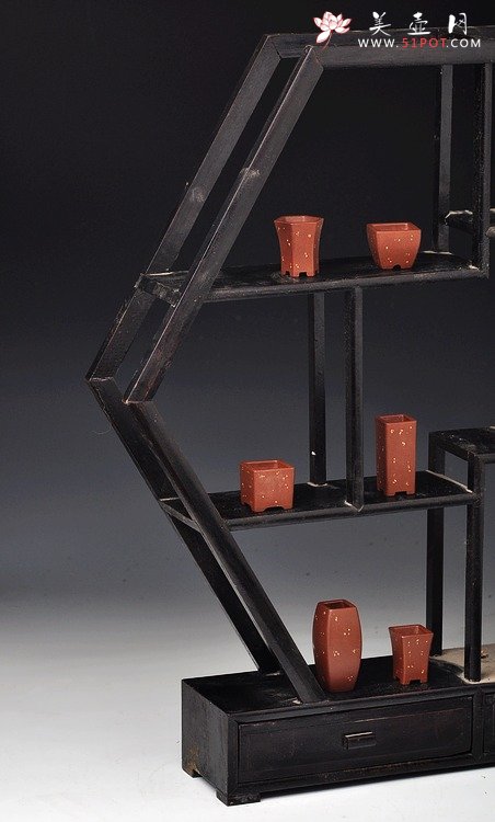 紫砂壶图片：全手铺砂拇指盆一套  精工佳作 非常好玩~~ - 宜兴紫砂壶网