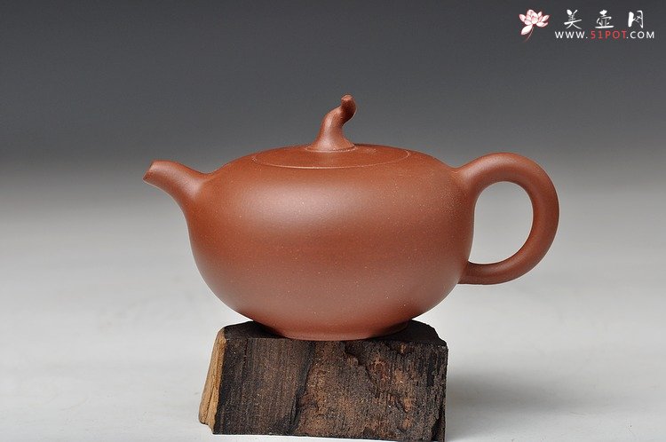 紫砂壶图片：双节特惠之茄瓜 嵌盖处理 实用传统 - 宜兴紫砂壶网