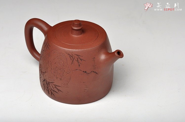 紫砂壶图片：沉下心进步 师古不泥古 全手汉铎 无忧无惧 虎虎生风 - 宜兴紫砂壶网