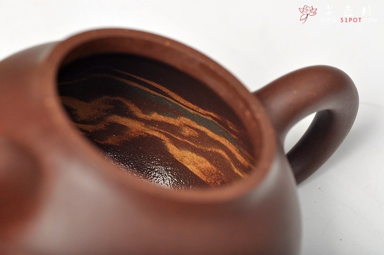 紫砂壶图片：通透绞泥 娇小可爱 茄段 - 宜兴紫砂壶网