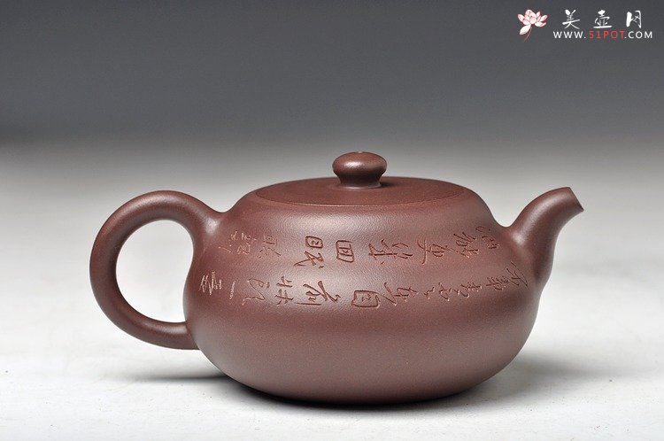 紫砂壶图片：传统刹凹 嵌盖 任备安之风 全手明泉 素器典范 双刀古味 - 宜兴紫砂壶网