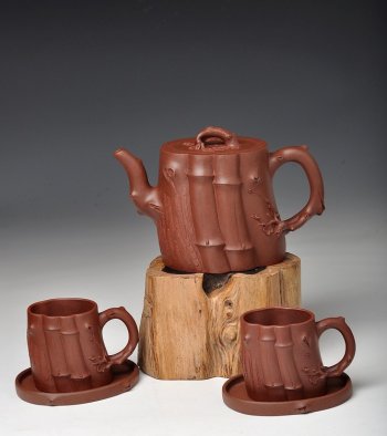 紫砂壶图片：全手三友套壶 精品之作 气宇轩昂 正能量o(∩_∩)o  - 宜兴紫砂壶网