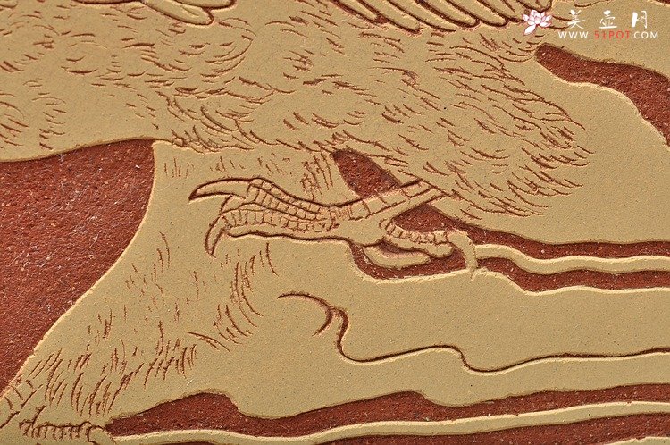 紫砂壶图片：精品 鹏程万里 难度大 30cm挂盘 - 宜兴紫砂壶网