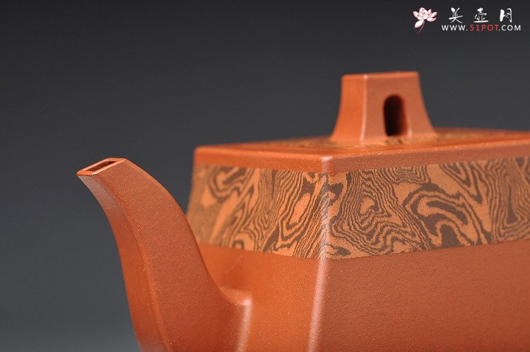 紫砂壶图片：全手胶泥 汉方 - 宜兴紫砂壶网