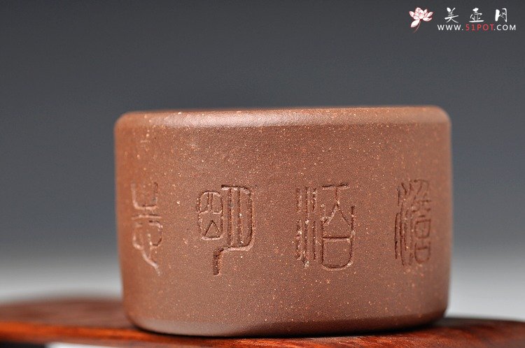 紫砂壶图片：优质降坡泥 玉扳指福寿杯 60cc 淡泊明志 - 宜兴紫砂壶网