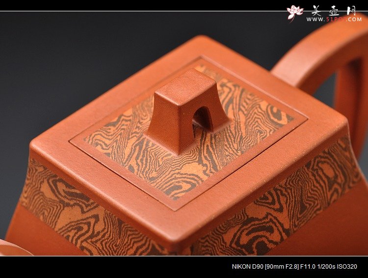 紫砂壶图片：全手胶泥 汉方 - 宜兴紫砂壶网