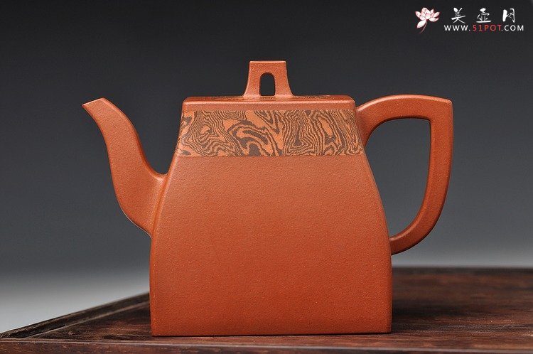 紫砂壶图片：全手胶泥 汉方 - 宜兴紫砂壶网