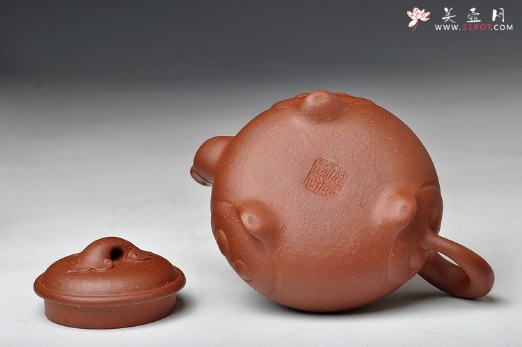 紫砂壶图片：国家级研究员级工艺大师-蒋彦经典原创作品 瑞年如意 - 宜兴紫砂壶网