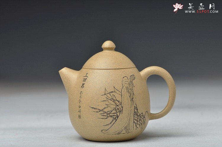 紫砂壶图片：四大美女 四种泥料 龙蛋 仅此一套 精工佳作 送礼自珍 - 宜兴紫砂壶网