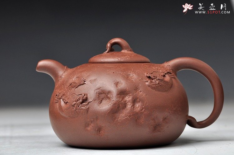 紫砂壶图片：孙金立 全手龙行龚春 精品代表作 丛林系列 - 宜兴紫砂壶网