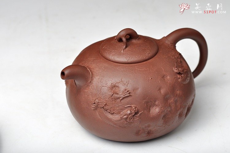 紫砂壶图片：孙金立 全手龙行龚春 精品代表作 丛林系列 - 宜兴紫砂壶网