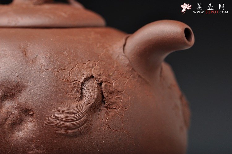 紫砂壶图片：孙金立 全手龙行龚春 精品代表作 丛林系列 - 宜兴紫砂壶网