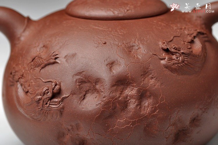 紫砂壶图片：孙金立 全手龙行龚春 精品代表作 丛林系列 - 宜兴紫砂壶网