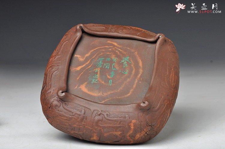 紫砂壶图片：全手作品 文房雅玩之养心水洗 笔洗 造型古拙 - 宜兴紫砂壶网