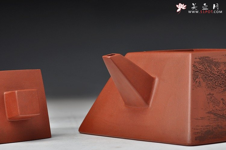 紫砂壶图片：许浒最新力作 其势巍巍 不动如山 全手大升方 收藏品 - 宜兴紫砂壶网
