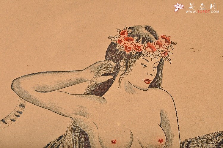 紫砂壶图片：神女图  直径40cm挂盘 - 宜兴紫砂壶网