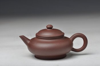 紫砂壶图片：天天特惠 老味 美壶定制小品 剑流水平 - 宜兴紫砂壶网