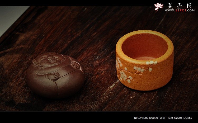 紫砂壶图片：手把件之和气致祥 细腻好玩 - 宜兴紫砂壶网