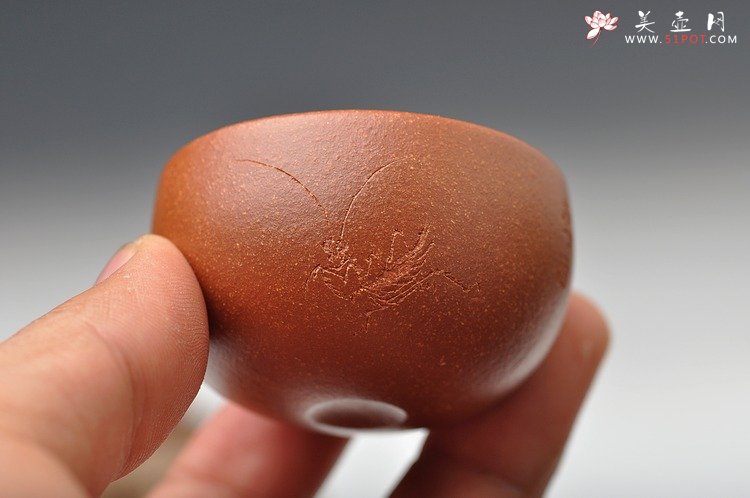 紫砂壶图片：最新作品 降坡泥 迷你围棋杯 娇小 功夫茶 - 宜兴紫砂壶网