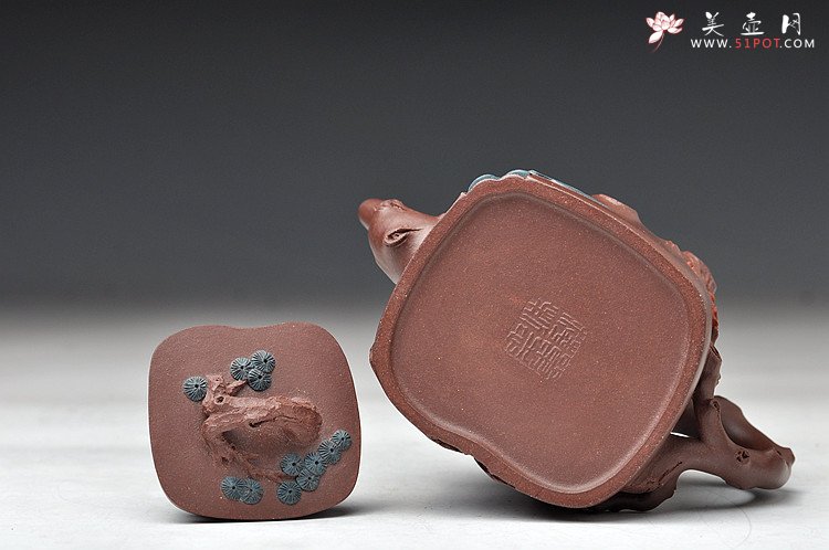 紫砂壶图片： 全手浑方三友  - 宜兴紫砂壶网