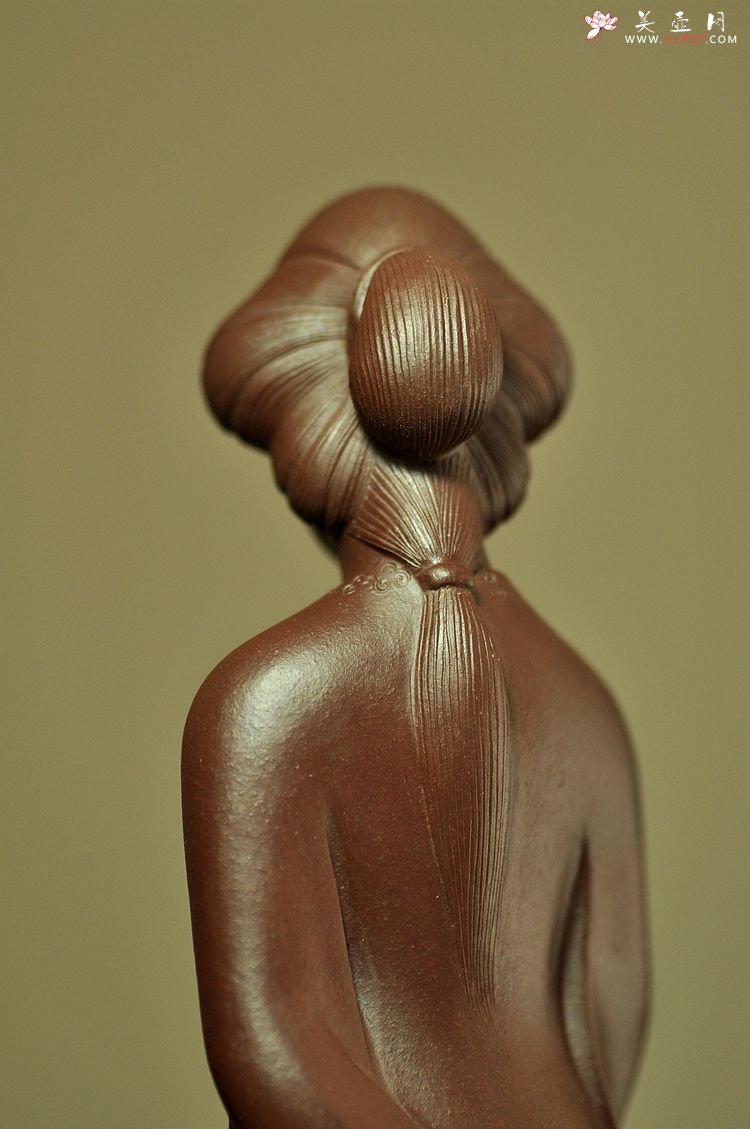 紫砂壶图片：温文尔雅 落落大方 才女 栩栩如生  做工精致 - 宜兴紫砂壶网