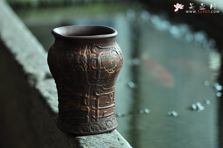 紫砂壶图片：云水禅心/如意致祥  青铜文化之全手樽 花瓶笔筒 韵味十足 - 宜兴紫砂壶网