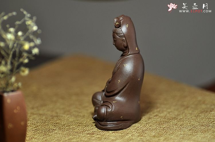 紫砂壶图片：慈悲祥和   坐观音 - 宜兴紫砂壶网