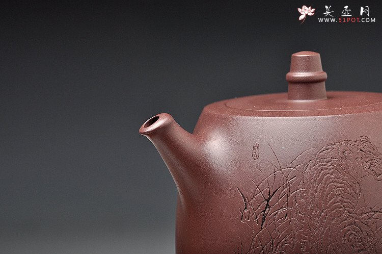 紫砂壶图片：有骨有肉的全手汉铎 有骨有肉的虎   精品 - 宜兴紫砂壶网