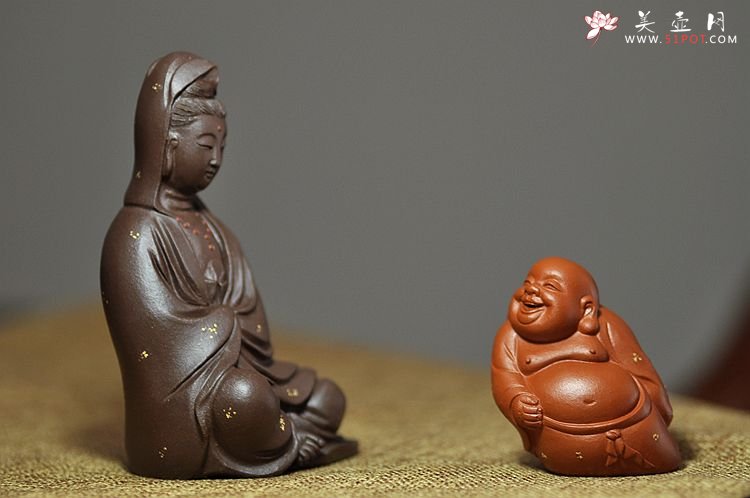 紫砂壶图片：慈悲祥和   坐观音 - 宜兴紫砂壶网