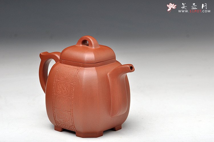 紫砂壶图片：史金妹经典代表作 端庄典雅 全手工八仙过海之八方福壶 - 宜兴紫砂壶网