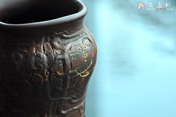 紫砂壶图片：云水禅心/如意致祥  青铜文化之全手樽 花瓶笔筒 韵味十足 - 宜兴紫砂壶网