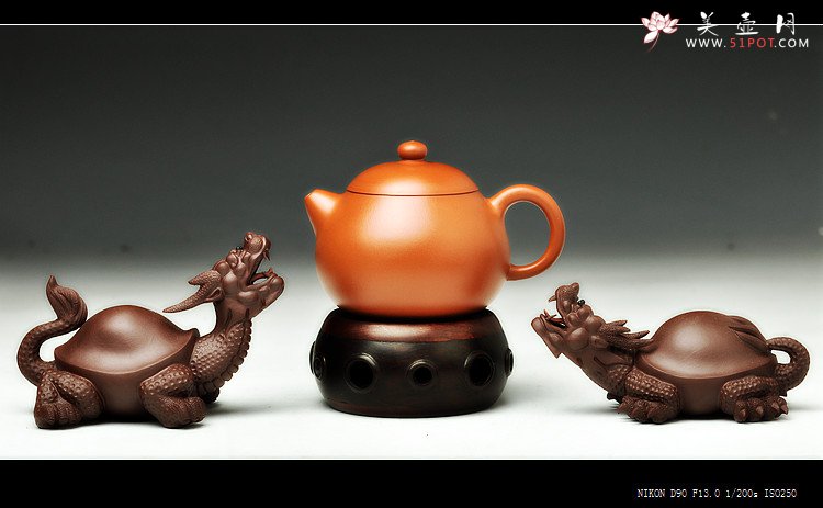 紫砂壶图片：饱满有趣 适合铁观音 全手小品文旦 - 宜兴紫砂壶网