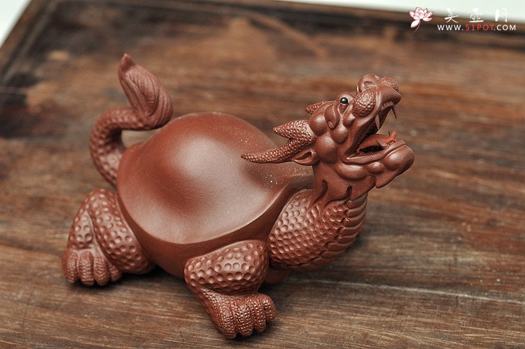 紫砂壶图片：精品龙龟茶宠 - 宜兴紫砂壶网