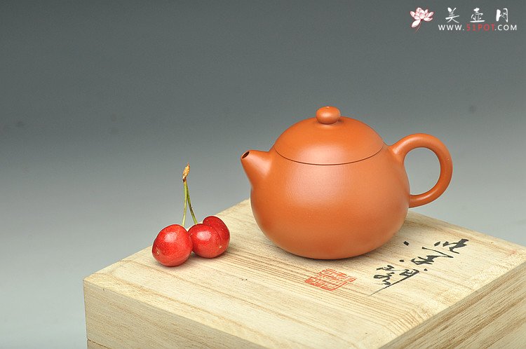 紫砂壶图片：饱满有趣 适合铁观音 全手小品文旦 - 宜兴紫砂壶网