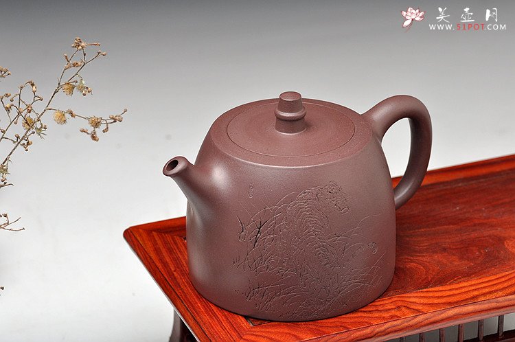 紫砂壶图片：有骨有肉的全手汉铎 有骨有肉的虎   精品 - 宜兴紫砂壶网