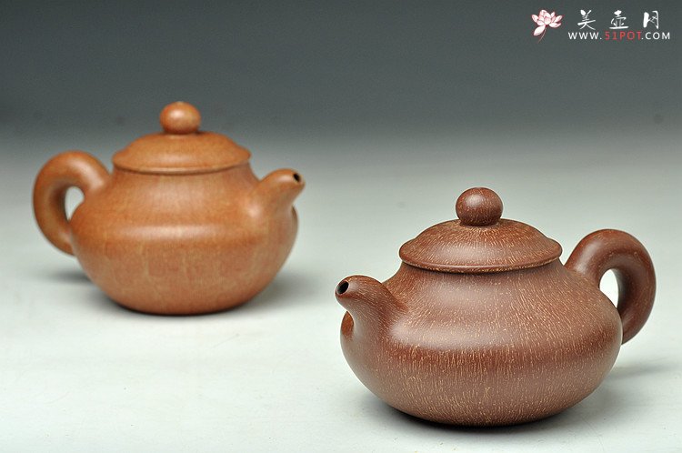 紫砂壶图片：蓄势内敛 趣味盎然 全手婉珠 创新技法表现 非常有味道~  紫泥和段泥两种 - 宜兴紫砂壶网