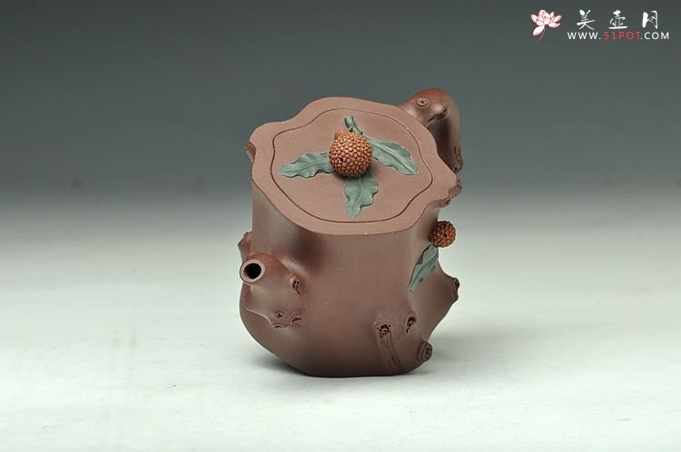 紫砂壶图片：实用花器小品   杨梅桩 - 宜兴紫砂壶网