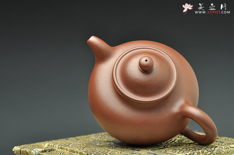 紫砂壶图片：李寒勇定样 台湾映雪山房定制亨掇 经典特拼紫泥 - 宜兴紫砂壶网