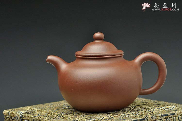 紫砂壶图片：李寒勇定样 台湾映雪山房定制亨掇 经典特拼紫泥 - 宜兴紫砂壶网
