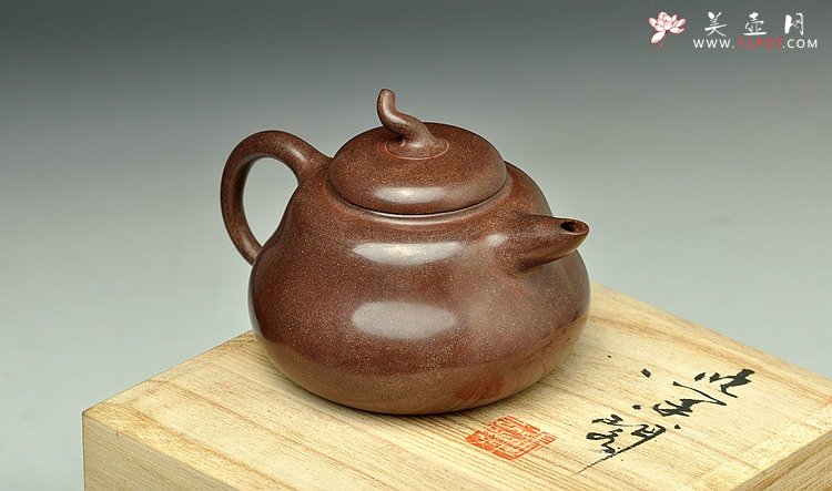 紫砂壶图片：水磨葫芦 全手作品 曼生十八式  仅此一件 - 宜兴紫砂壶网