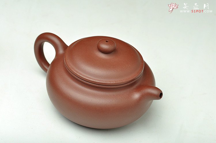 紫砂壶图片：浑厚拙朴 经典传统 全手仿古 紫红泥  - 宜兴紫砂壶网