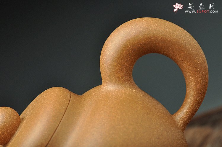 紫砂壶图片：道洪风格 雄厚可人  全手鼎珠 改良版 - 宜兴紫砂壶网