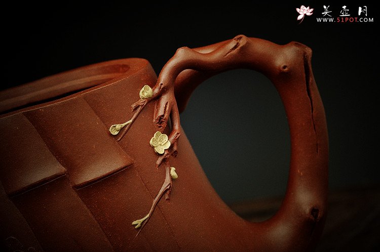 紫砂壶图片：三色演绎  全手三友祝福套壶 终极版 花货实力派 臻品之藏 - 宜兴紫砂壶网