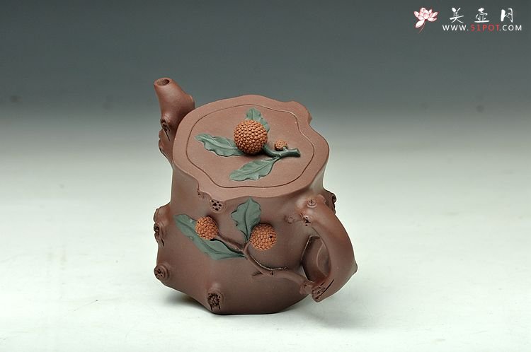 紫砂壶图片：实用花器小品   杨梅桩 - 宜兴紫砂壶网