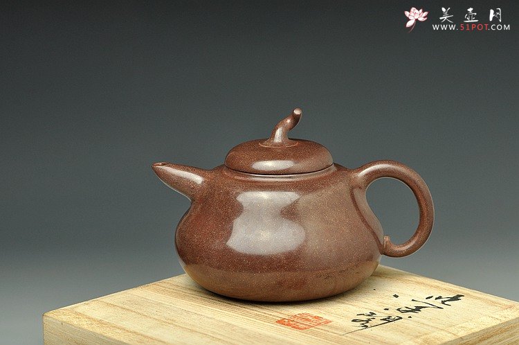 紫砂壶图片：水磨葫芦 全手作品 曼生十八式  仅此一件 - 宜兴紫砂壶网