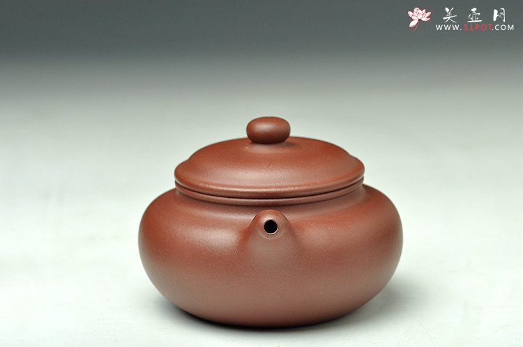 紫砂壶图片：浑厚拙朴 经典传统 全手仿古 紫红泥  - 宜兴紫砂壶网